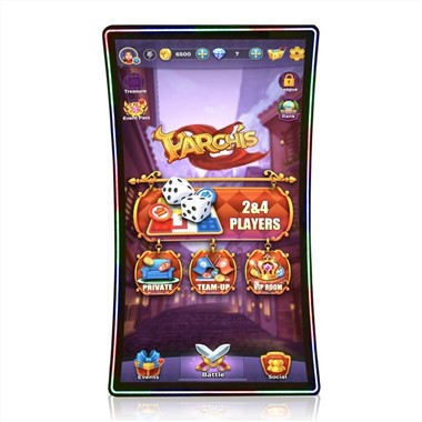 OEM de fábrica 43 pulgadas 4K barra de monitor táctil LED de superficie curvada para máquina tragamonedas de casino